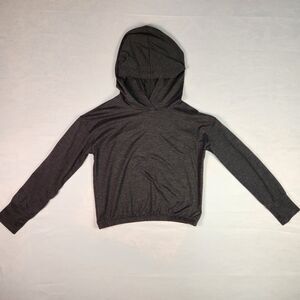 GapFit Kids Fit Tech Hoodie Size Medium (8-9) Gray Heather